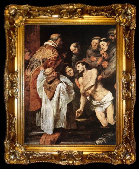 framed  RUBENS, Pieter Pauwel The Last Communion of St Francis, ta009-2